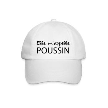 Elle m'appelle poussin - Casquette classique - blanc/blanc - Devant