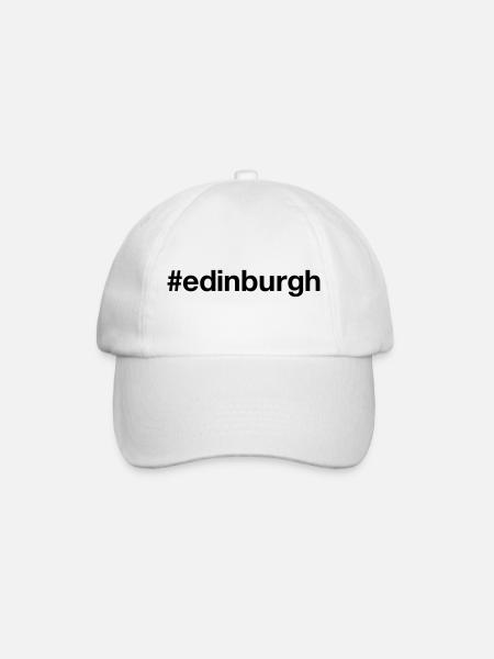 EDINBURGH Scotland Schottland - Baseballkappe - Weiß/Weiß