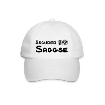 Äschder Saggse - Baseballkappe - Weiß/Weiß - Vorne