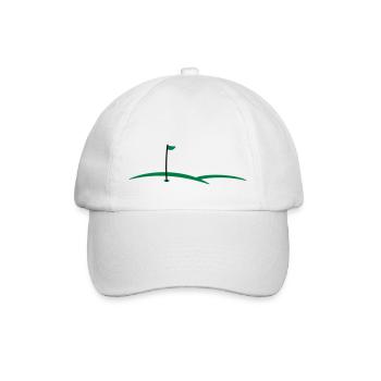 Trou de golf 2c - Casquette classique - blanc/blanc - Devant