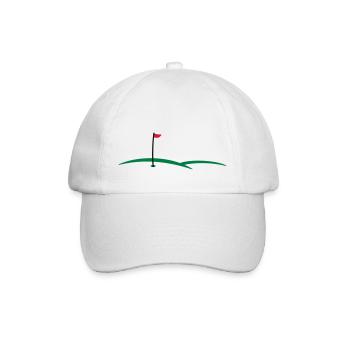 Trou de golf 3c - Casquette classique - blanc/blanc - Devant