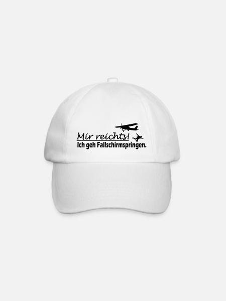 Fallschirmspringer Sport Geschenk - Baseballkappe - Weiß/Weiß