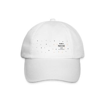 Tasse Meilleure marraine du monde - Casquette classique - blanc/blanc - Devant