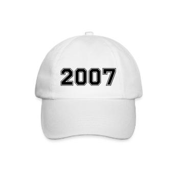2007 - Baseball Cap - white/white - Front