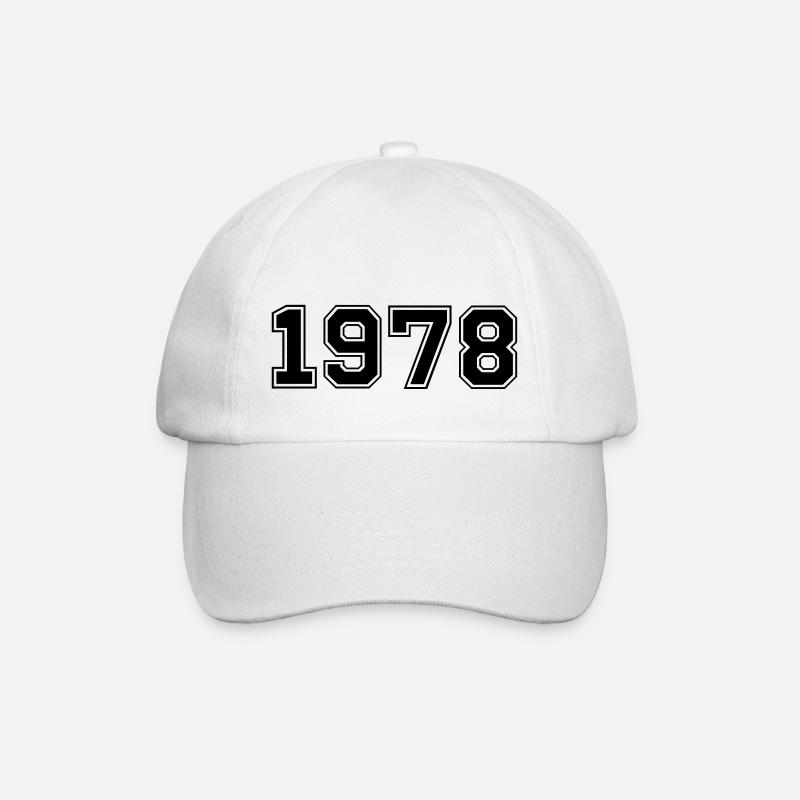 1978 - Baseballkappe - Weiß/Weiß