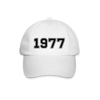 1977 - Baseball Cap - white/white - Front