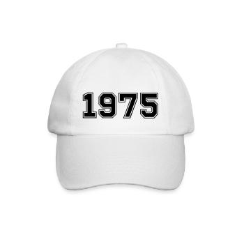 1975 - Baseball Cap - white/white - Front
