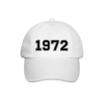 1972 - Baseball Cap - white/white - Front