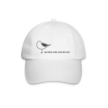 the early bird can lick my seagull sleep sleeping - Baseball Cap - white/white - Front