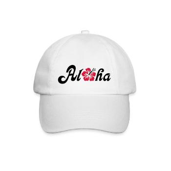 Aloha fleur d'hibiscus - Casquette classique - blanc/blanc - Devant