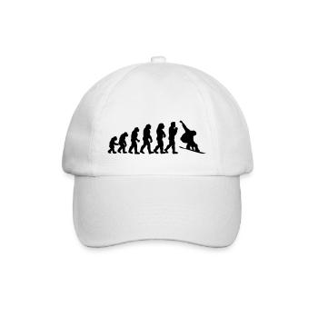 snowboard evolution - Baseballkappe - Weiß/Weiß - Vorne