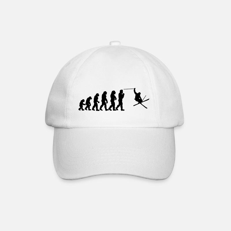 ski evolution - Baseballkappe - Weiß/Weiß