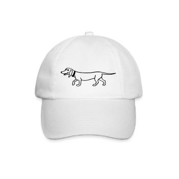 Teckel - Casquette classique - blanc/blanc - Devant