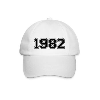 1982 - Baseballkappe - Weiß/Weiß - Vorne