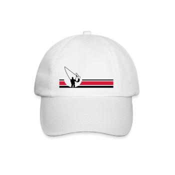 Fliegenfischen - Baseballkappe - Weiß/Weiß - Vorne