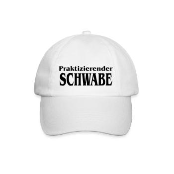 praktizierender_schwabe - Baseballkappe - Weiß/Weiß - Vorne
