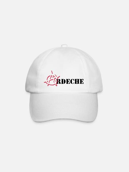 Anarchy Ardeche - Baseball Cap - white/white