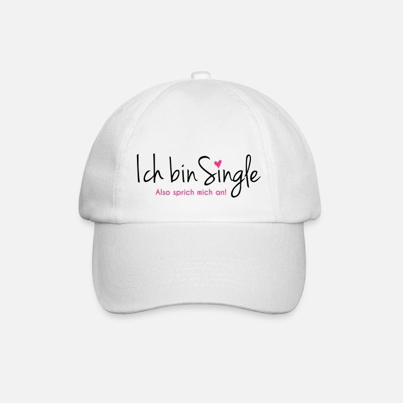 single - Baseballkappe - Weiß/Weiß