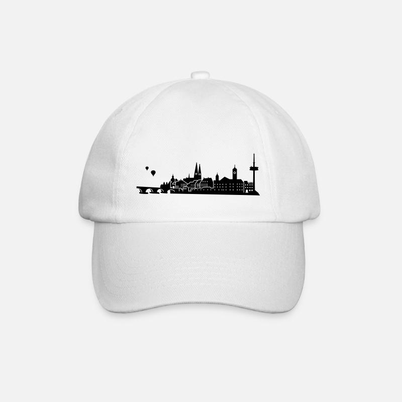 Regensburg Skyline - Casquette classique - blanc/blanc