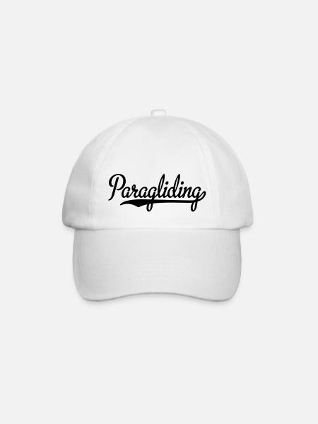 Paragliding - Baseballkappe - Weiß/Weiß