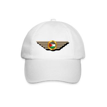 Palästina Flagge - Palestine flag - Baseballkappe - Weiß/Weiß - Vorne