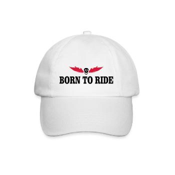 biker - Baseball Cap - white/white - Front