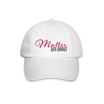 mutter der braut - Baseballkappe - Weiß/Weiß - Vorne