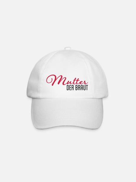 mutter der braut - Baseballkappe - Weiß/Weiß