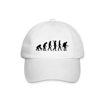 Evolution Rock Musiker - Baseballkappe - Weiß/Weiß - Vorne
