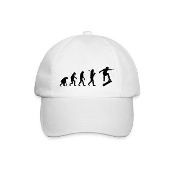 Evolution skate - Baseballkappe - Weiß/Weiß - Vorne