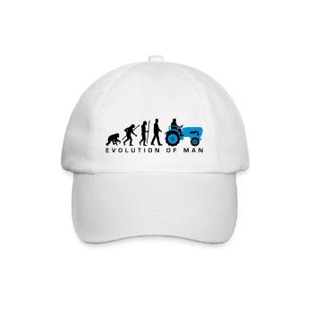 evolution_bauer_mit_traktor_032013_a_2c - Baseball Cap - white/white - Front