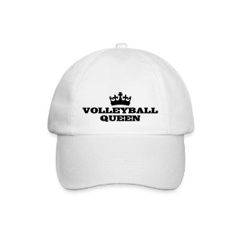 volleyball queen - Baseball Cap - white/white - Front