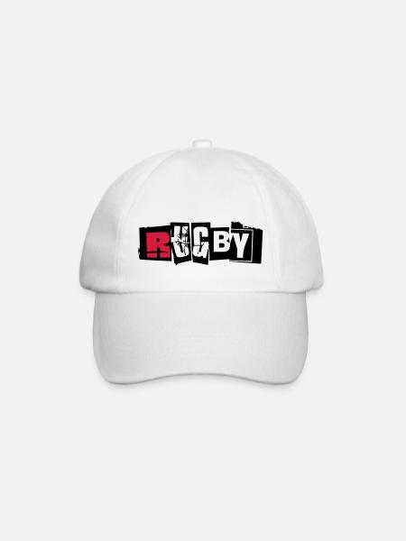rugby 2 - Baseball Cap - white/white