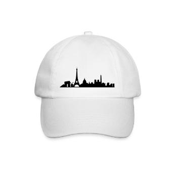 Paris - Baseballkappe - Weiß/Weiß - Vorne
