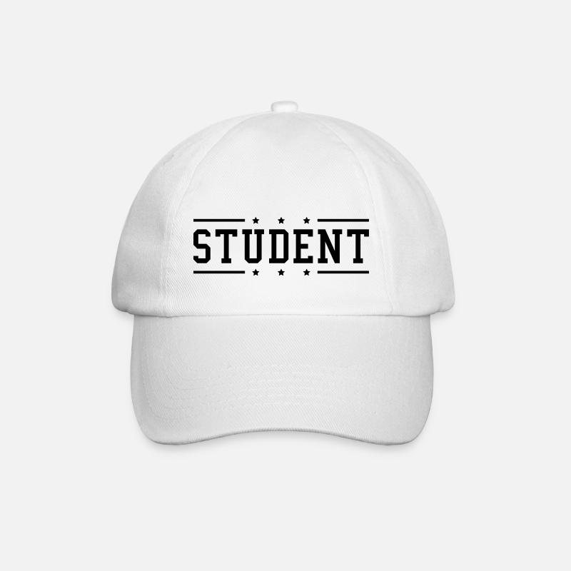 student_du1 - Baseballkappe - Weiß/Weiß