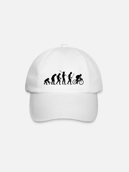 Biker evolution - Baseballkappe - Weiß/Weiß