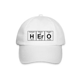 H-Er-O (hero) - Full - Baseballkappe - Weiß/Weiß - Vorne