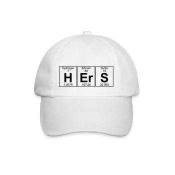 H-Er-S (hers) - Full - Baseballkappe - Weiß/Weiß - Vorne