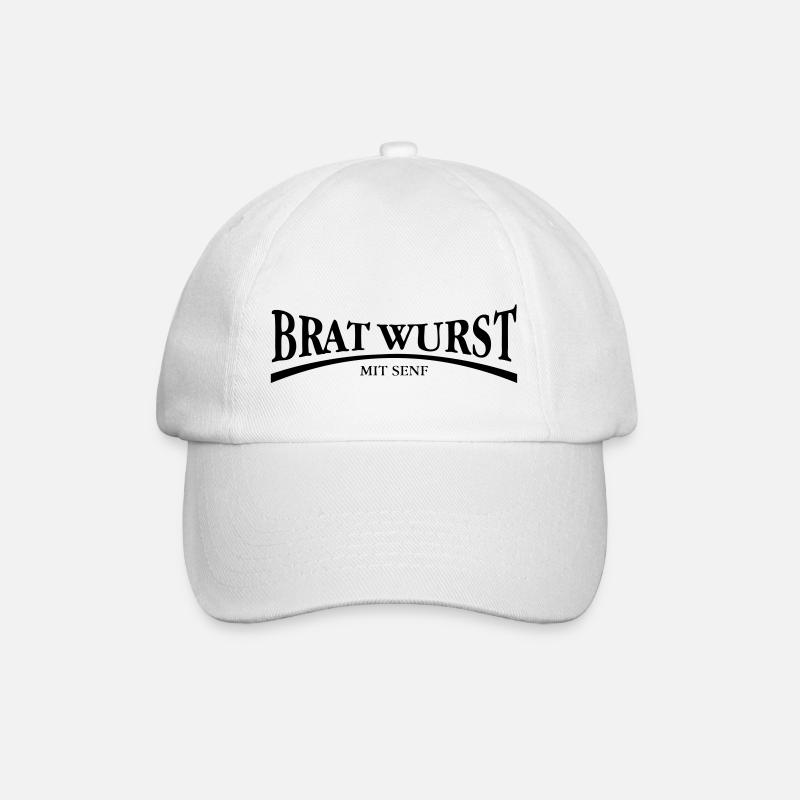 Bratwurst - Baseball Cap - white/white
