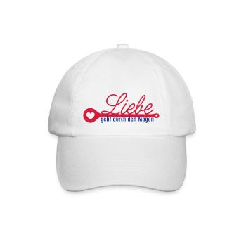 Stomach love - Baseball Cap - white/white - Front