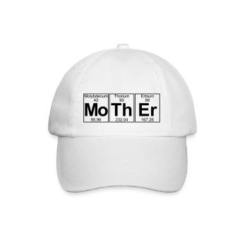 MoTh-Er (mother) - Full - Baseballkappe - Weiß/Weiß - Vorne