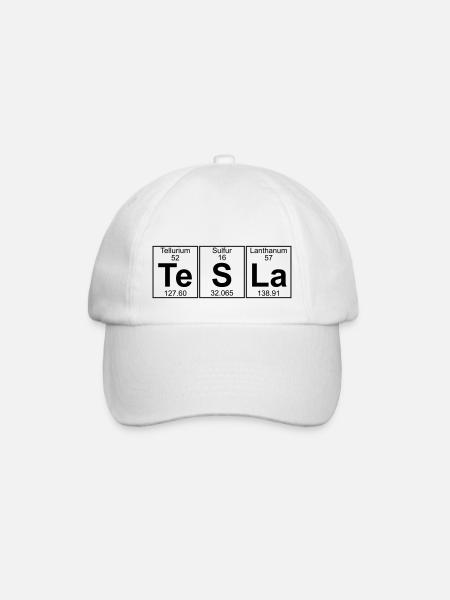 Te-S-La (tesla) - Full - Casquette classique - blanc/blanc