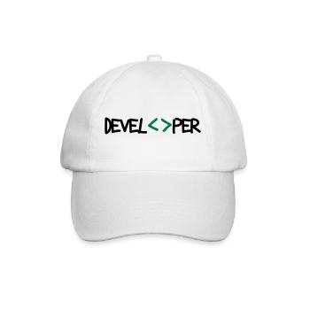 [ Developper ] - Casquette classique - blanc/blanc - Devant