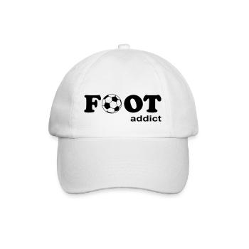 foot addict - Casquette classique - blanc/blanc - Devant