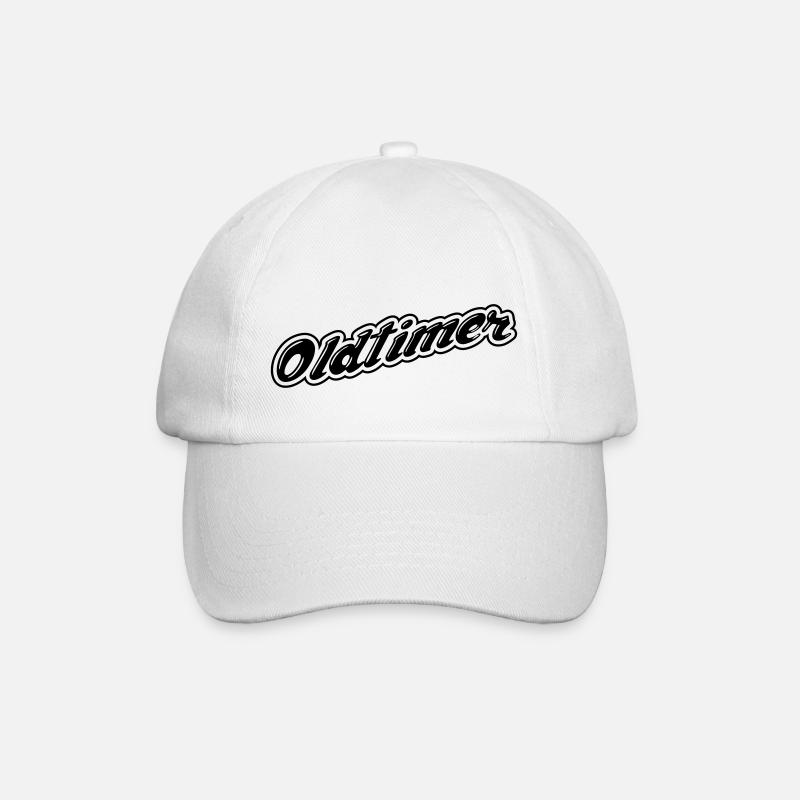 Oldtimer - Baseballkappe - Weiß/Weiß