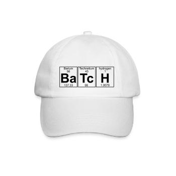 Ba-Tc-H (batch) - Full - Baseball Cap - white/white - Front