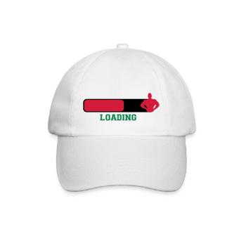 Loading - Baseball Cap - white/white - Front