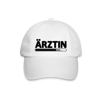 Ärztin // Arzt // Medizinerin //Dr Doktorin Doktor - Baseballkappe - Weiß/Weiß - Vorne