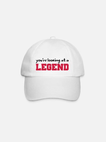 Legend - Baseball Cap - white/white