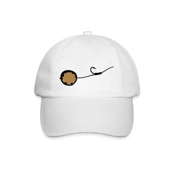 (haken_mit_boilie_2c) - Baseballkappe - Weiß/Weiß - Vorne